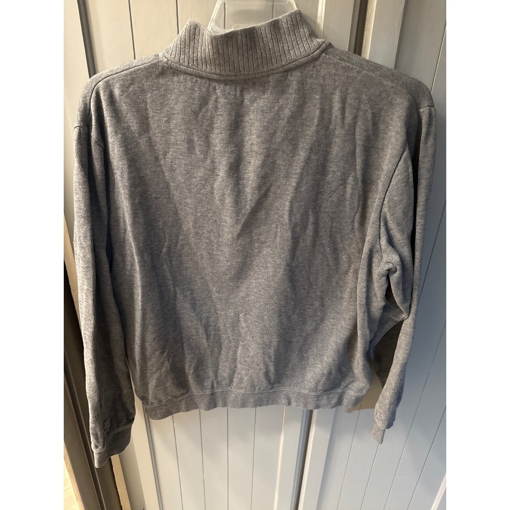 Cutter & Buck Mens Gray Pullover 1/4 Zip Long Sleeve Sweatshirt Top Large - Picture 4 of 6